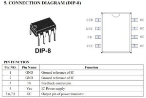 دیتا شیت آی سی DK124 منبع تغذیه آیفون تصویری مدا SUN