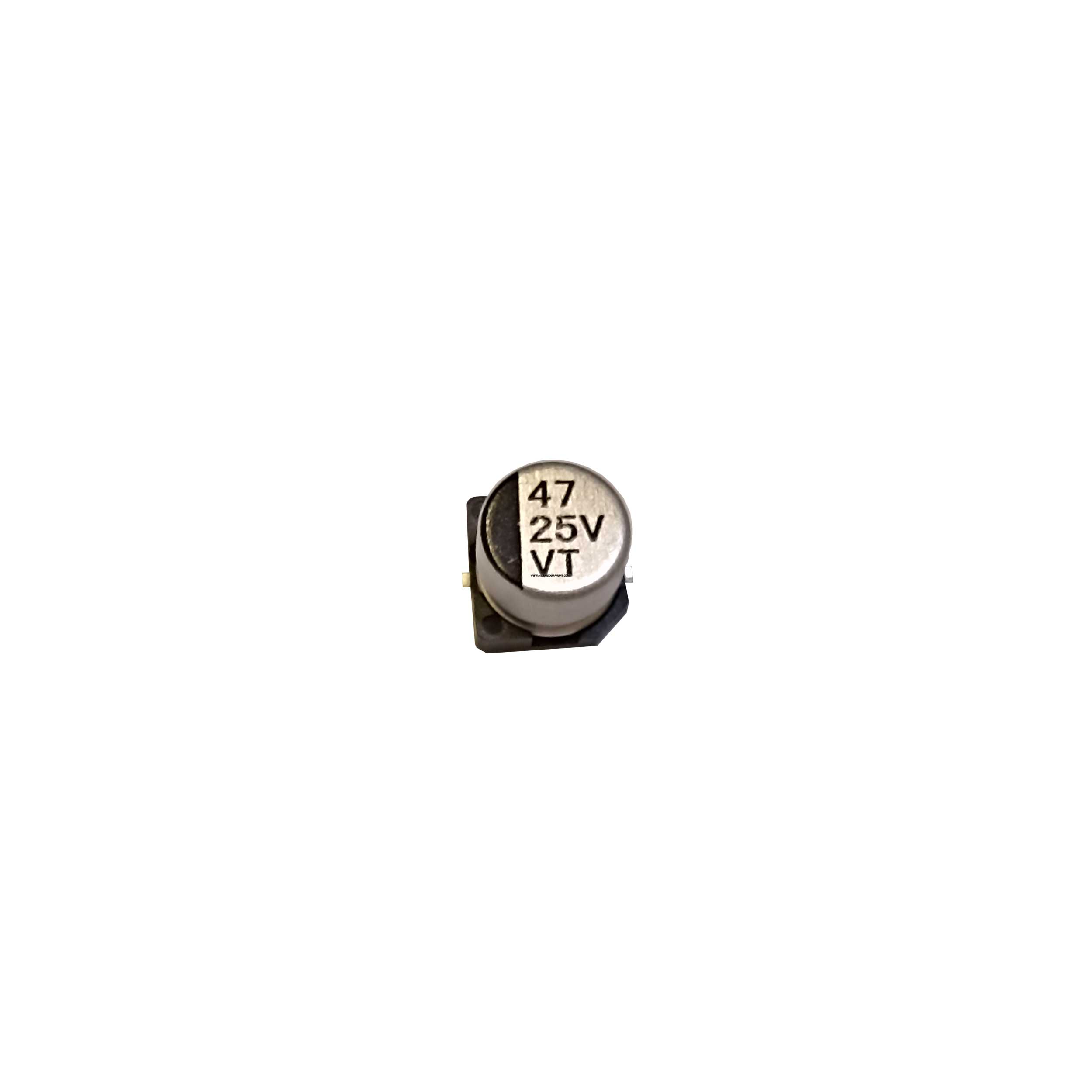 خازن الکترولیت 47U 25V SMD | 47U 25V SMD Electrolytic Capacitor
