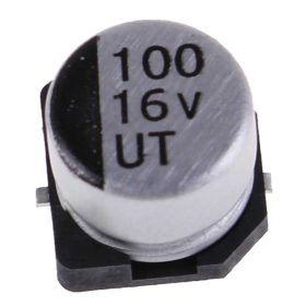 خازن الکترولیت 100U 16V SMD(محصول در پک ۲۰ عددی می باشد)