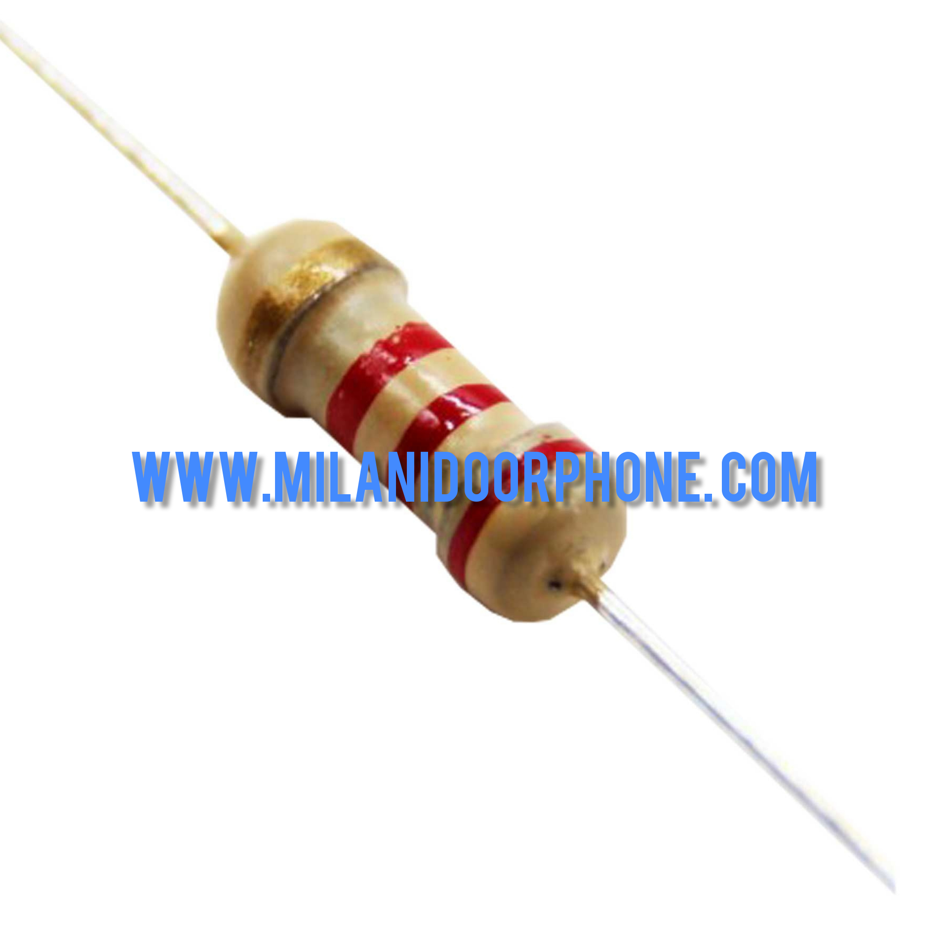 مقاومت 2.2 کیلو اهم 1/4 وات 5 درصد | Resistance 2.2 kOhm 1/4 watt 5%