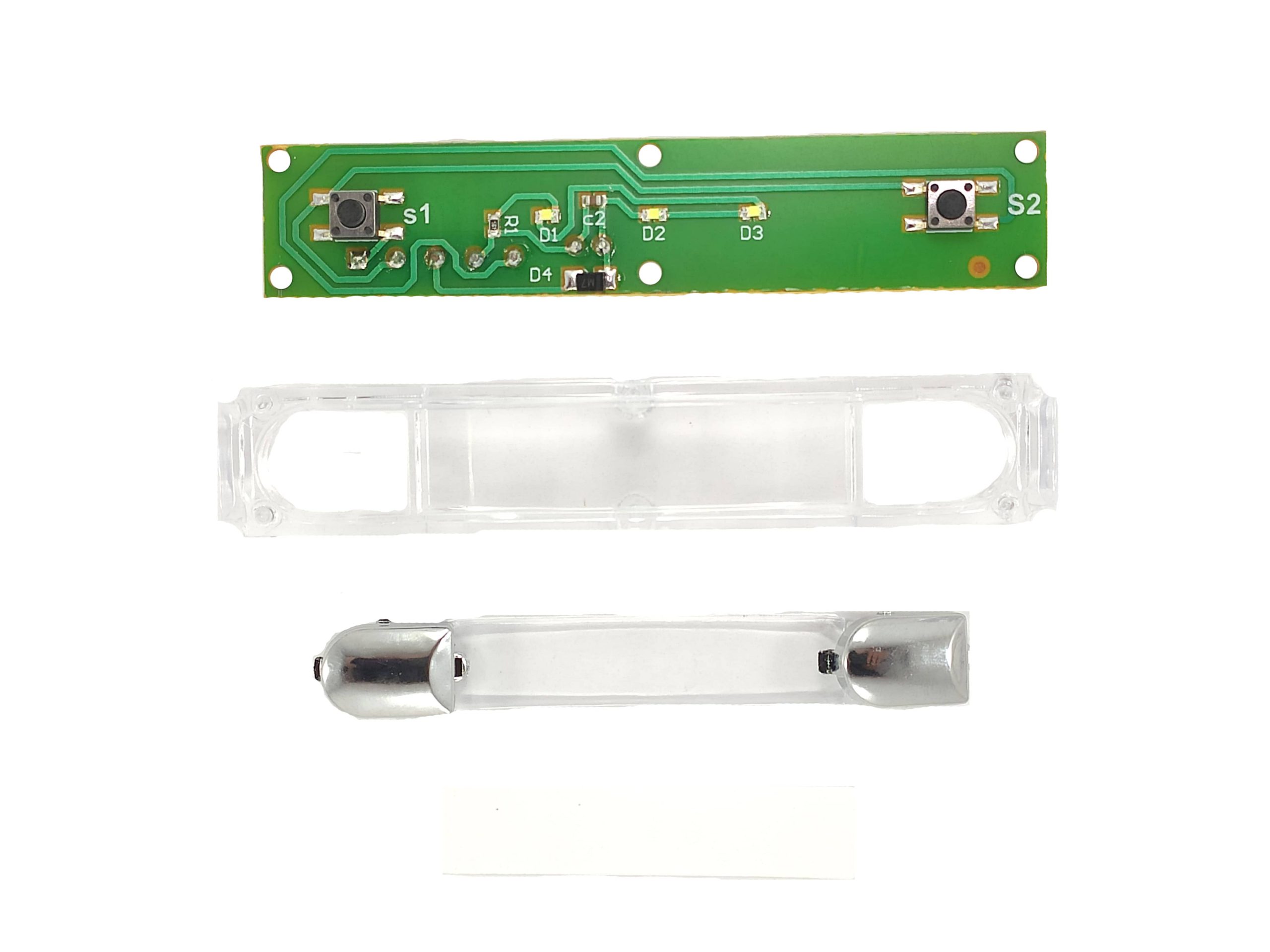 اجزای کامل شاسی زنگ دو طرفه الکتروپیک |The complete components of the two-way electronic alarm chassis