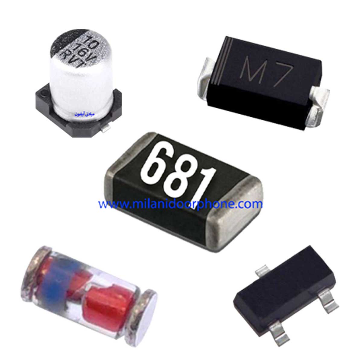 پک قطعات SMD آیفون تصویری | iPhone SMD parts pack video